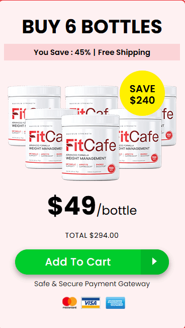 FitCafe price 6 bottle